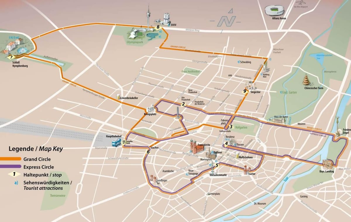 sentrale bus stasie münchen kaart
