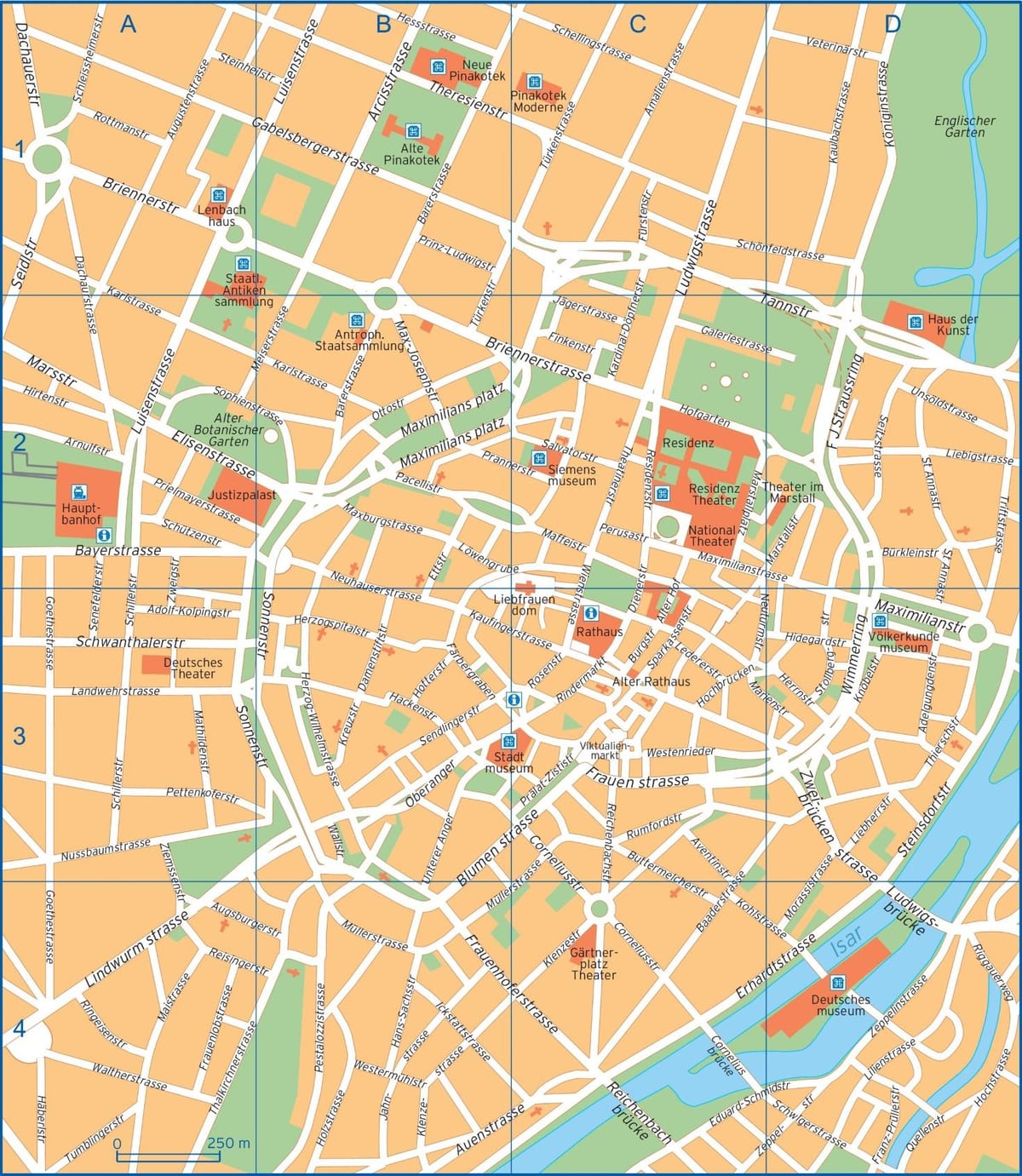 straat kaart van duitsland münchen
