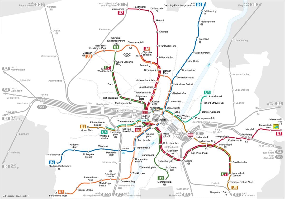 Kaart van münchen u2
