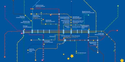 Kaart van münchen kersfees markte
