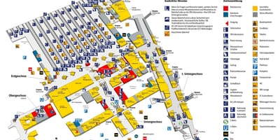 Kaart van münchen hbf-stasie