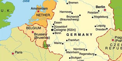 Kaart van münchen-europa