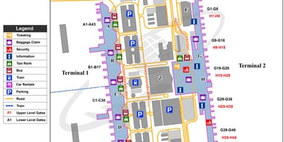 München terminale kaart