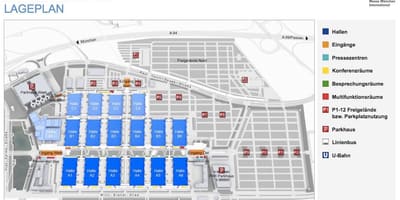 Messe munchen kaart