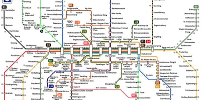 Metro kaart duitsland münchen