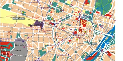 Kaart van münchen naglewe