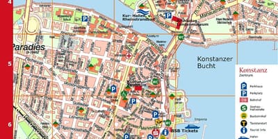 Toeriste kaart van duitsland münchen