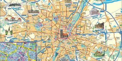 Stad kaart van duitsland münchen