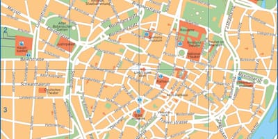 Straat kaart van duitsland münchen