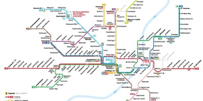 Kaart van münchen tram