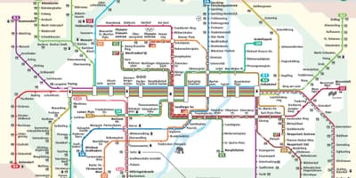 München s trein kaart