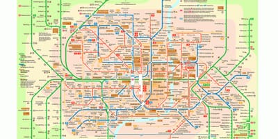 München openbare vervoer kaart