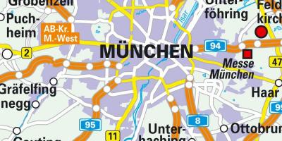 München sentrum kaart