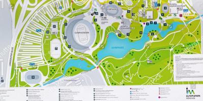 Kaart van die münchen olimpiese park