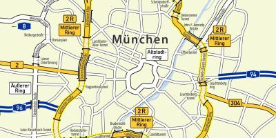 Munchen ring kaart