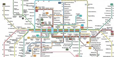 Munchen vervoer-map